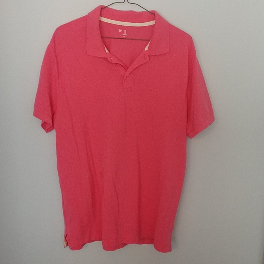 Gap Bright Pink Polo Shirt